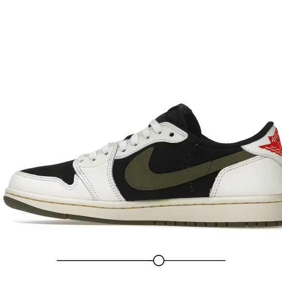 Travis Scott x Wmns Air Jordan 1 Retro Low OG SP 'Olive' - Picture 3 of 5